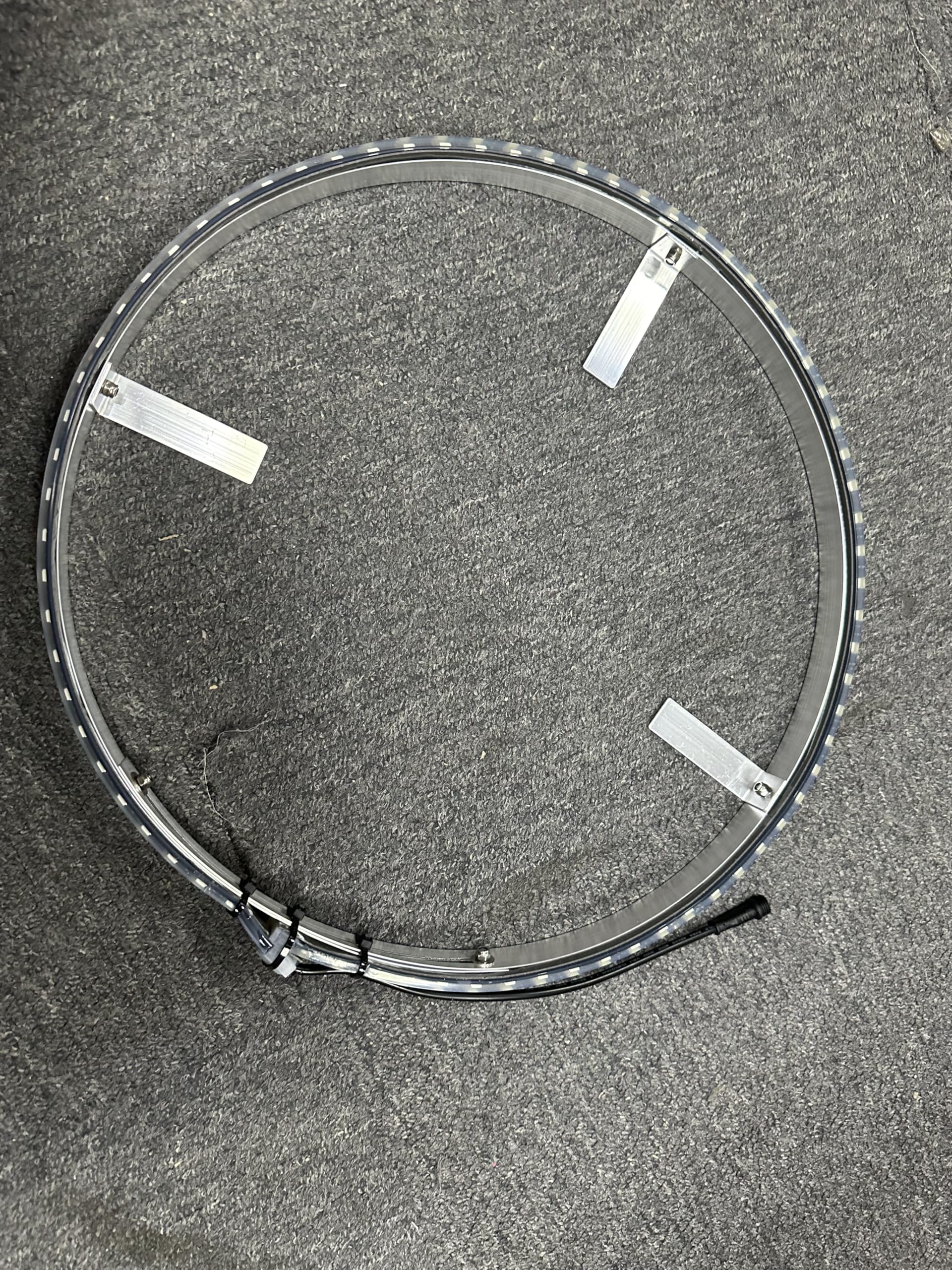 Sando Tech 1PC 17.5'' Quad Row Pure White LED Wheel Light