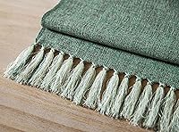 Vista 20 de ZeeMart Light Grey Table Runners 108 Inches Long, Burlap Linen Style Rustic Farmhouse Table Runner, Long Boho Dining Table Runner, 13x108 Inches