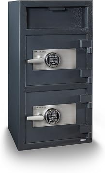 Hollon Safe FD-4020EE B-Rated Double Door Electronic Lock Depository Safe