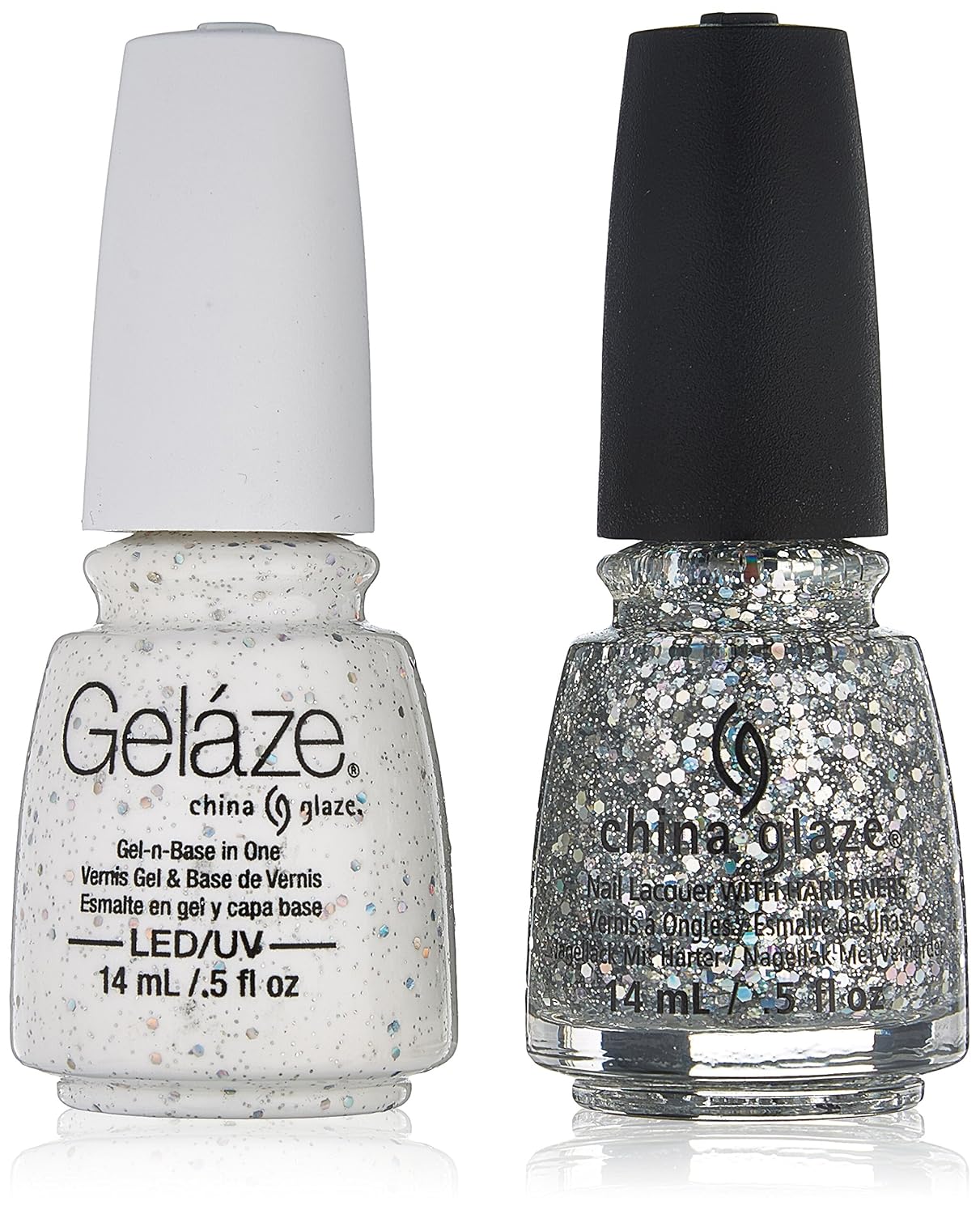 China Glaze Gelaze Tips and Toes Nail Polish, Shocking Pink, 2 Count