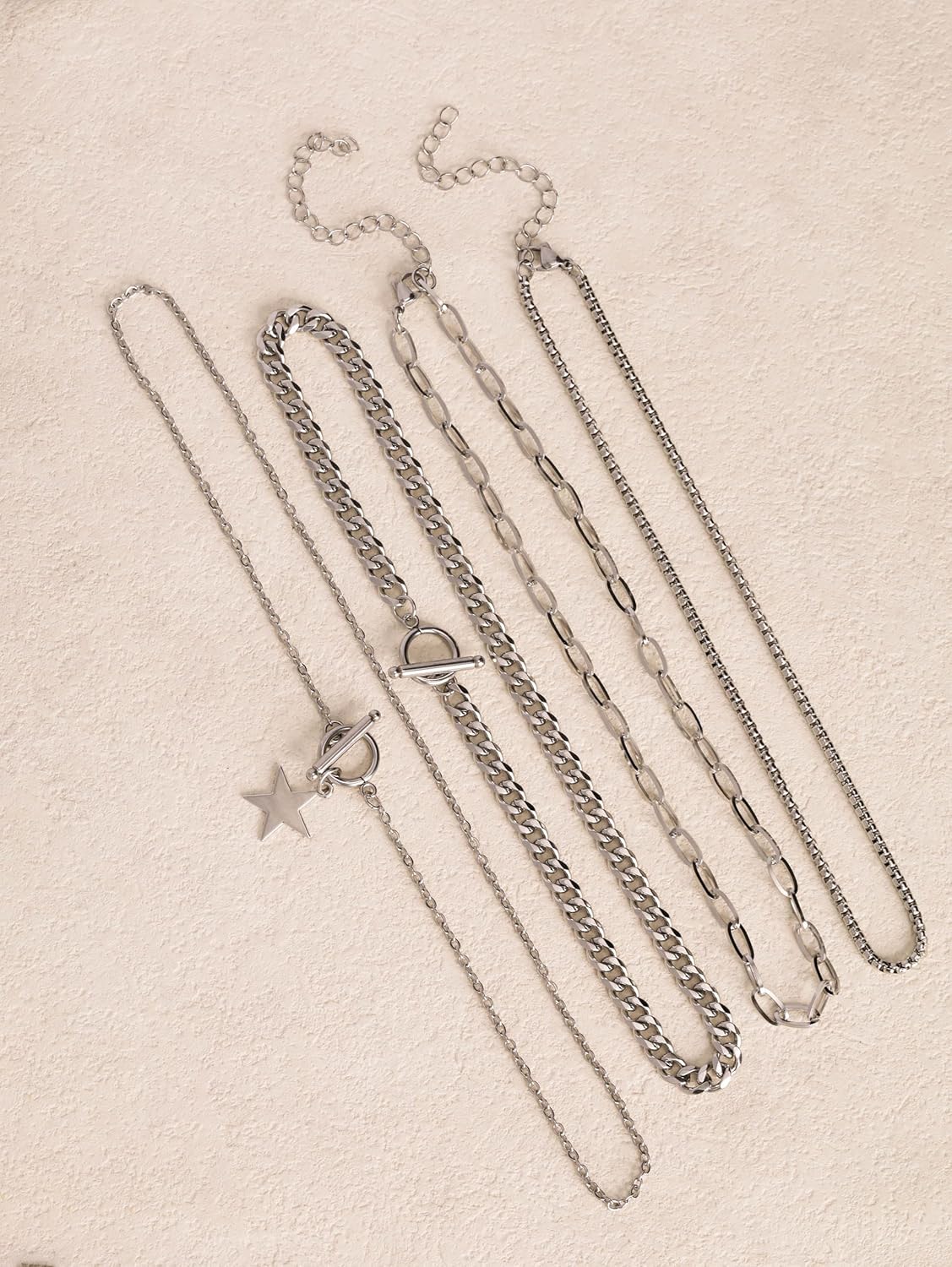 Sacina Goth Layered Star Choker Necklace, Gothic Punk Grunge Emo Necklace, Christmas Jewelry Gift for Women - Image 6