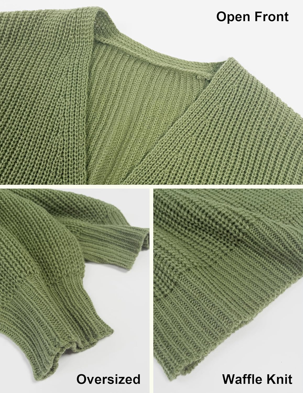 Womens Oversized Cute Cardigans Winter 2026 Ladies Trendy Cozy Knit Sweater Cardigans - Image 5