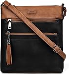 Womens Crossbody Purse Leather Travel Crossbody Bag with Tassel and Adjustable Strap