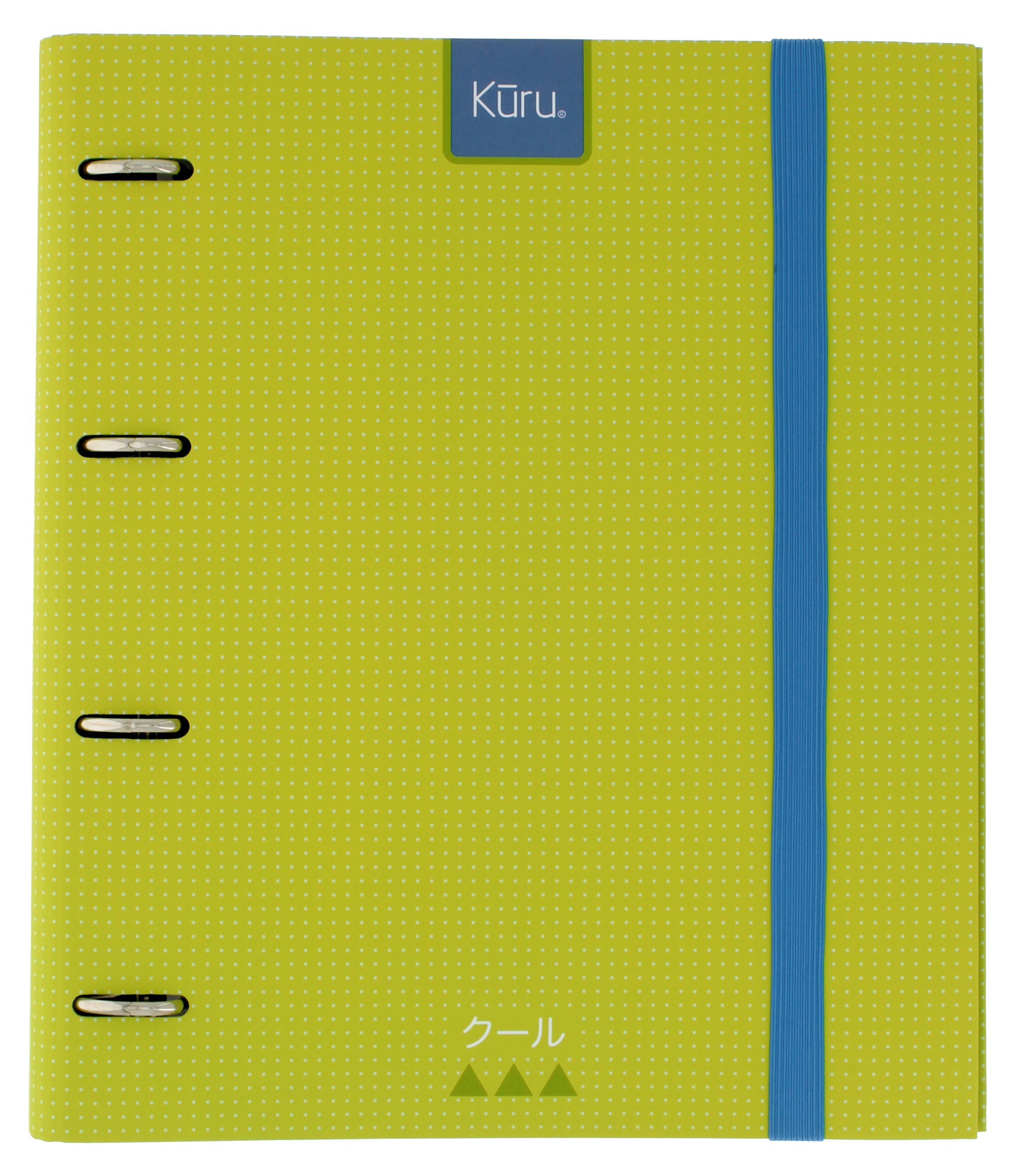 Grafoplás88102120-carpeta Ring Binder A4 Die-Cut Kuru with On Transparent, 4 Dividers and 100 Sheets of 90 g, Green, Extra Soft Touch