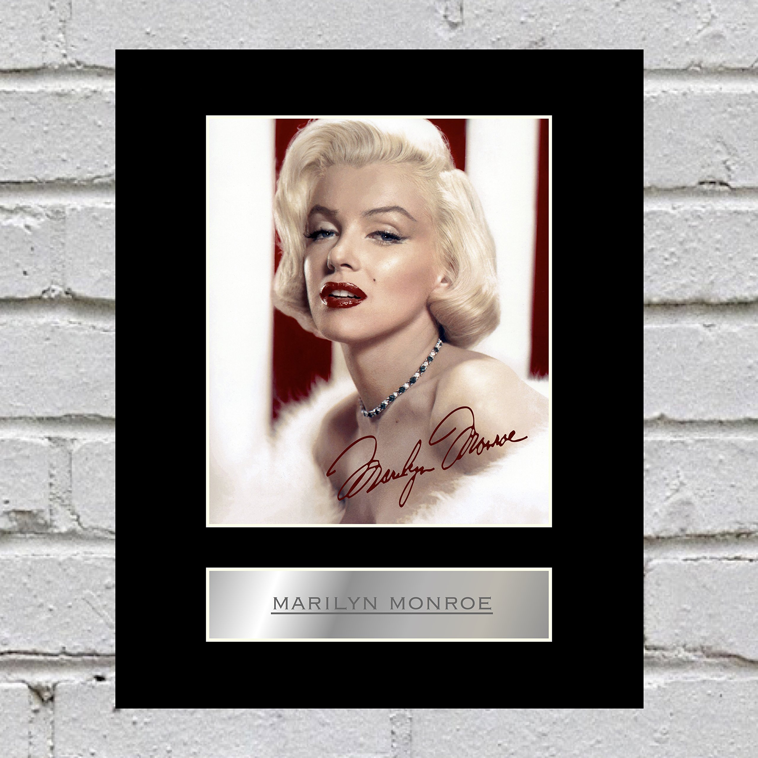 Iconic picsMarilyn Monroe Signed Mounted Photo Display