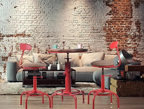 Miniatura 2 de Topower Taburete de cocina para el hogar, taburete de mostrador industrial, taburete giratorio de poliuretano de altura ajustable, diseño de casa