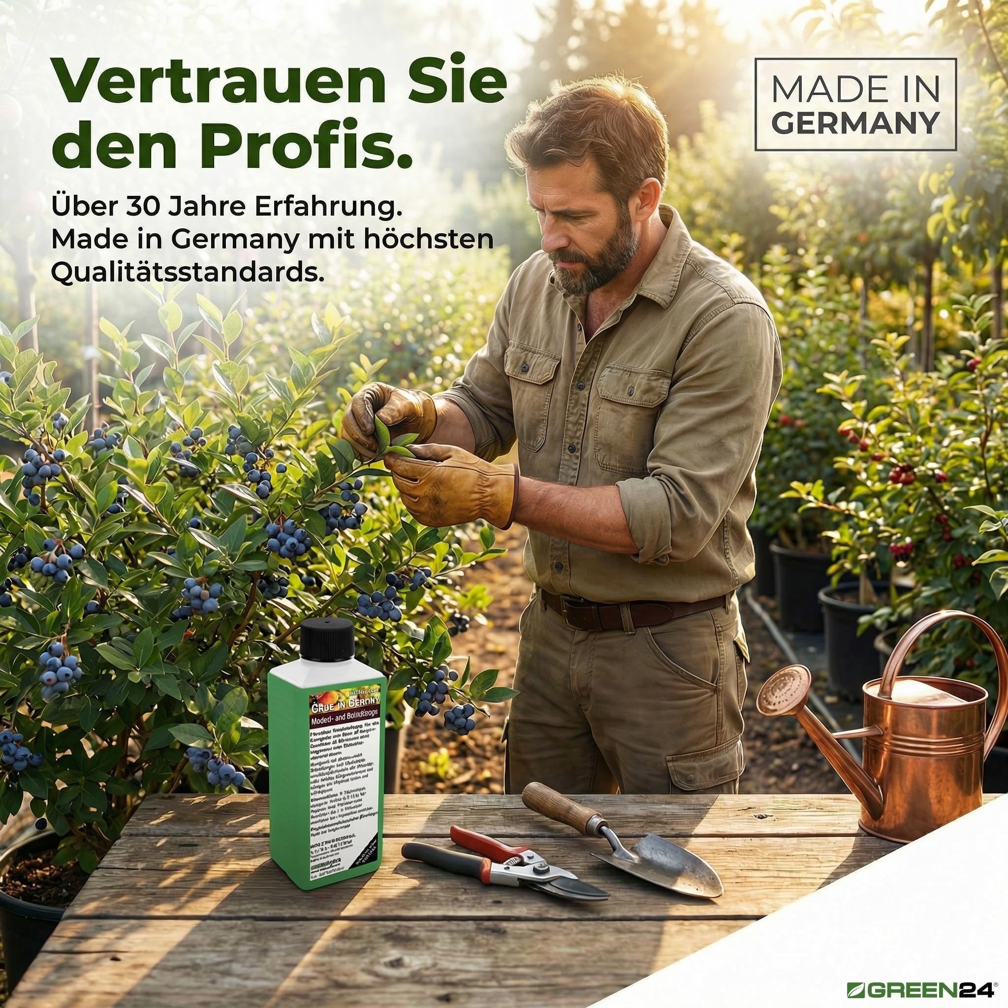 Obstbaum Beerenstrauch Dünger XL 1 l Zum düngen von Obst und Beeren NPK Volldünger