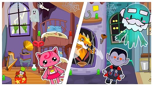 Main Street Pets Haunted Village - Ghost Town Friends Pretend Play Games
