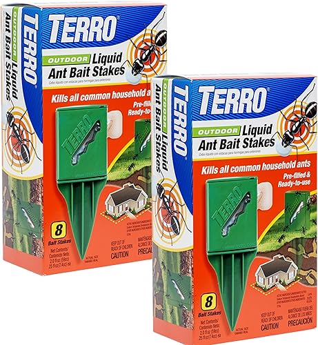 Estacas con cebo lĂquido para matar hormigas TERRO T1812 uso al aire libre Paquete de 2 Estacas con cebo lĂquido para matar hormigas TERRO T1812 uso al aire libre Paquete de 2