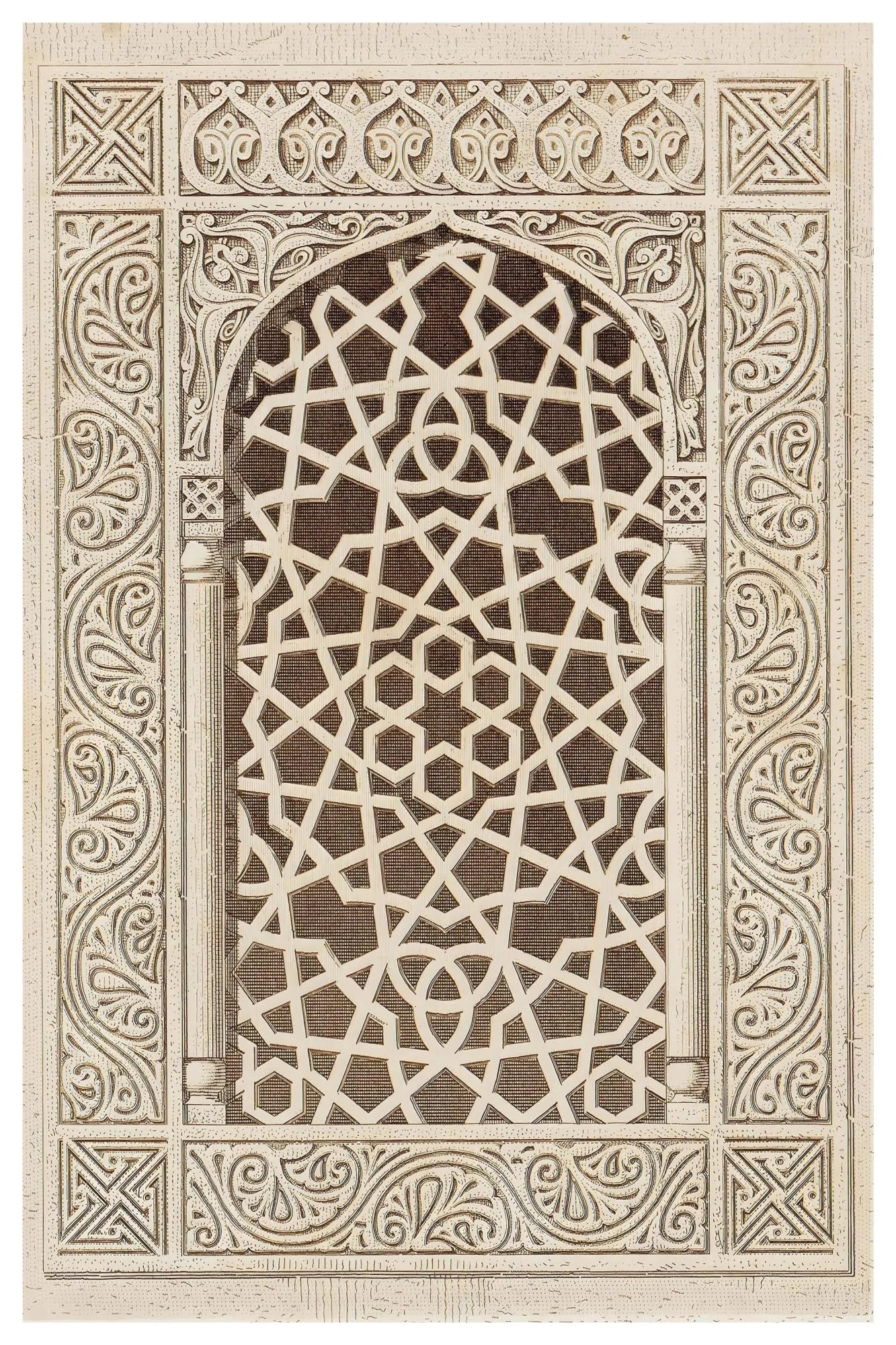 Impresiones artísticas de pared con diseño de mezquita islámica en lienzo C