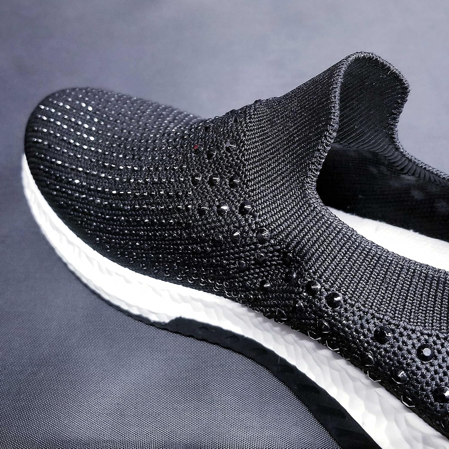 7K Slip On Sneakers for Women, Ultra Light Fashion Tennis Shoes, Breathable Mesh Fabric