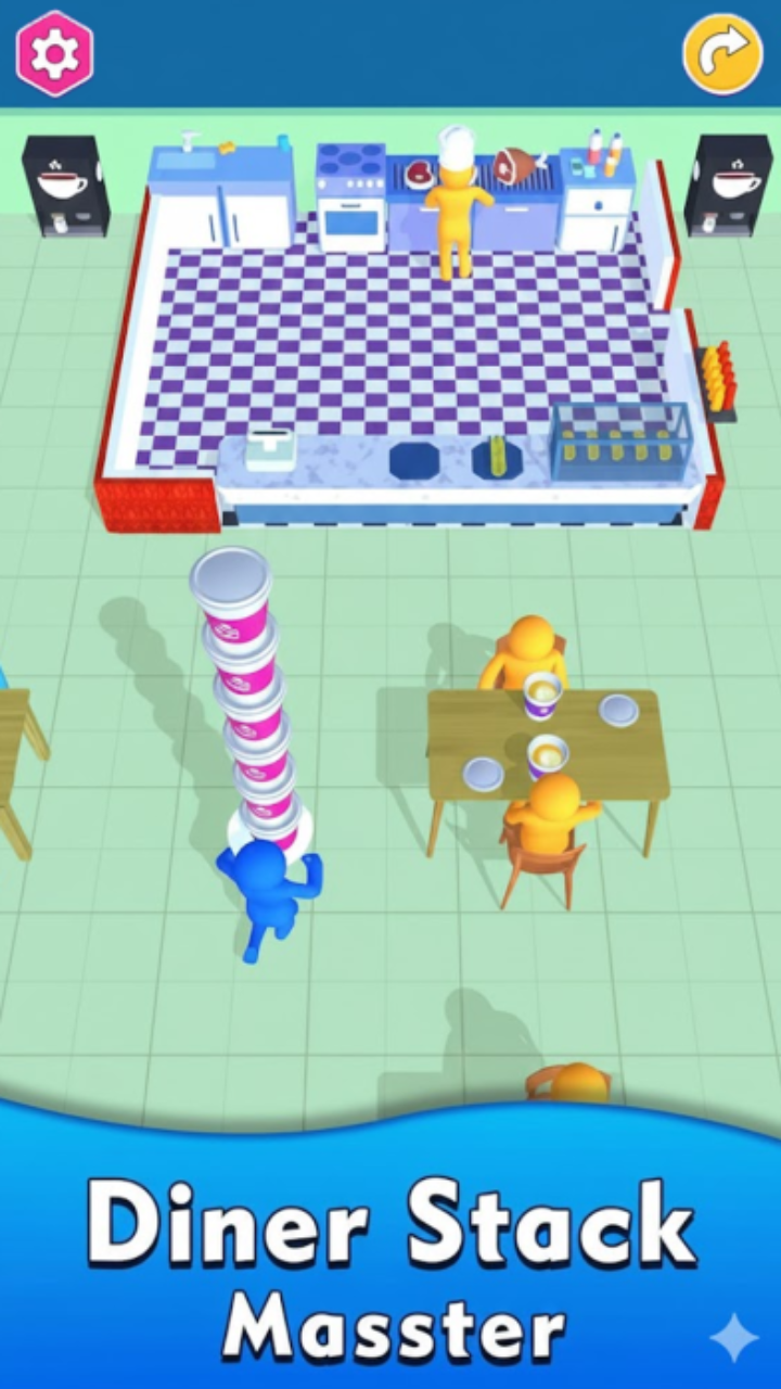 Coffee Stack Rush Games For Tablets - Stacking of Cups 3D Challenge ...