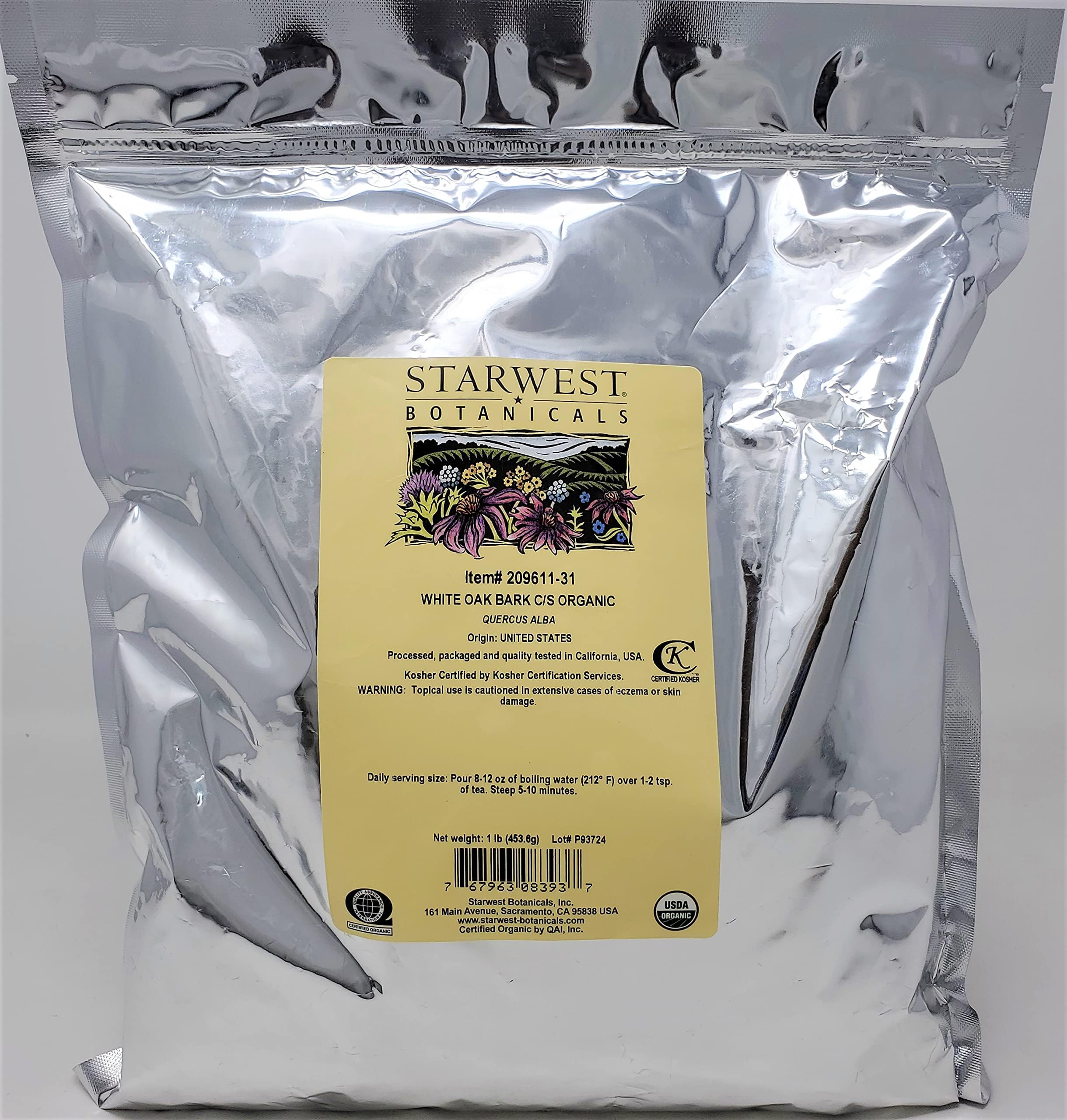 Organic White Oak Bark C/S