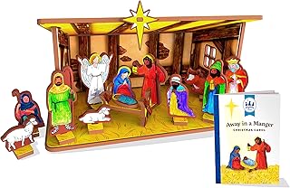 STORYTIME TOYS Away in a Manger Nativity Book and Playset
