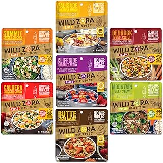 Wild Zora Paleo Freeze Dried Meals for Backpacking & Camping - Healthy Gluten Free & Grain Free Camping Meals/Backpacking ...