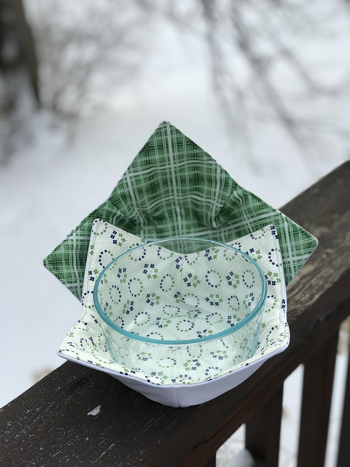 Set of 2 Microwave Bowl Cozy Microwave Bowl Cozie