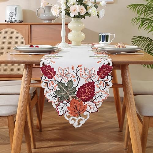 Miniatura 17 de Decoración del día de San Valentín, camino de mesa para el día de San Valentín, 70 pulgadas de largo, decoración de corazón bordado para el hogar