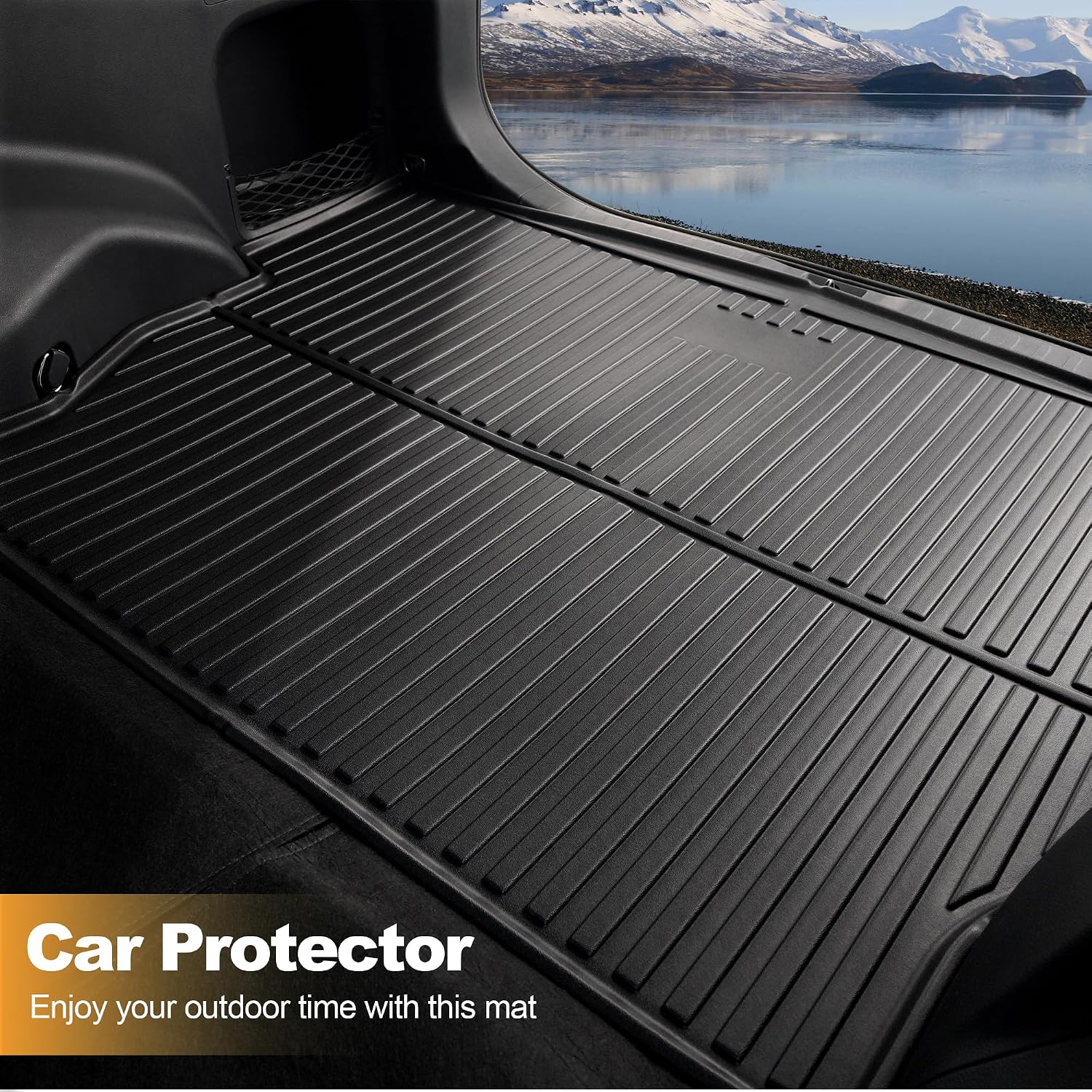 AOMSAZTO 2025 Cargo Mat: All Weather Cargo Liner Compatible with Toyota RAV4 (Include Hybrid) 2019-2025 Waterproof Trunk Mat TPE 3D Heavy Duty Rear Trunk Tray