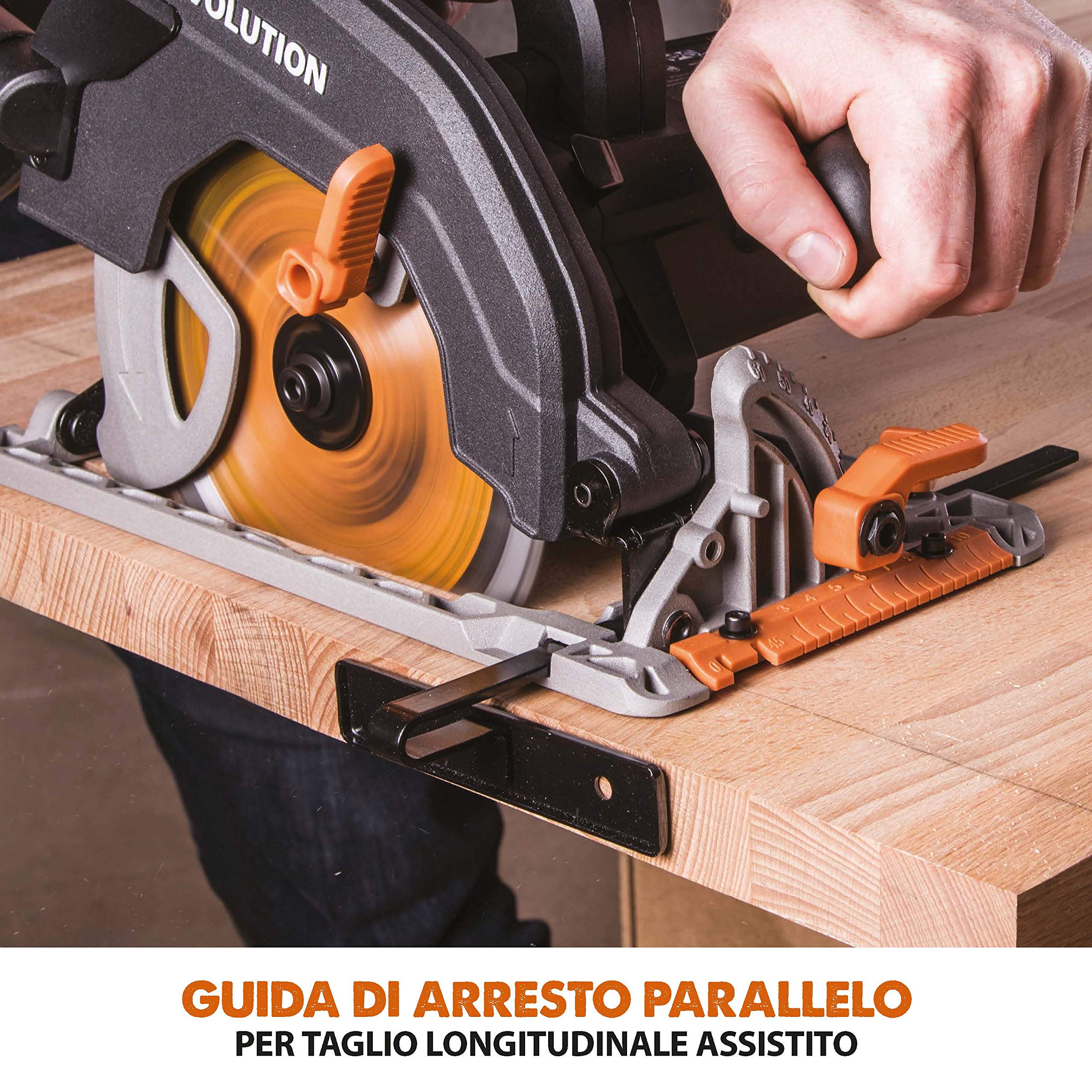 Evolution Power Tools - R185CCS sega circolare multi-materiale 185 mm, 230 V