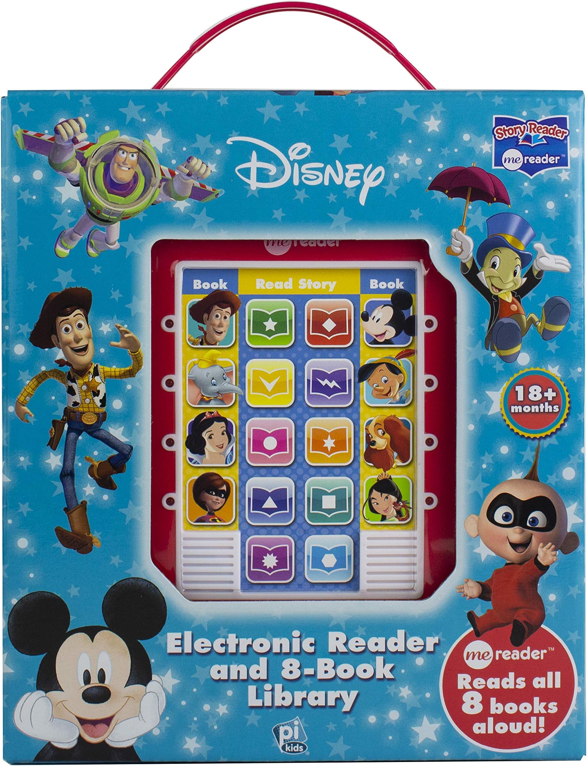 Mickey Mouse, Toy Story and More! Electronic Me Reader and 8 Book Library