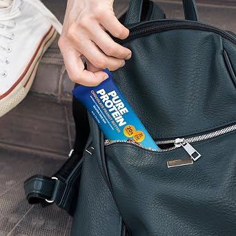 Pure Protein Chocolate Peanut Butter Protein Bars 20g Protein, 3g Sugar, 190 Calories (12 count) Low Sugar* High Protein Snack - Gluten Free - Perfect for a Healthy Snack