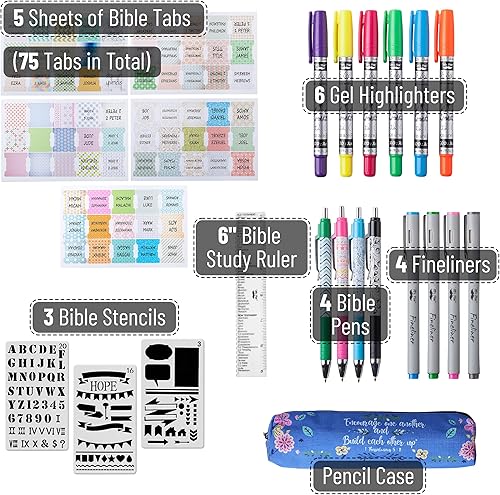 Miniatura 2 de Mr. Pen - Suministros de diario bíblico, kit de diario bíblico, resaltadores de la Biblia y bolígrafos sin sangrado