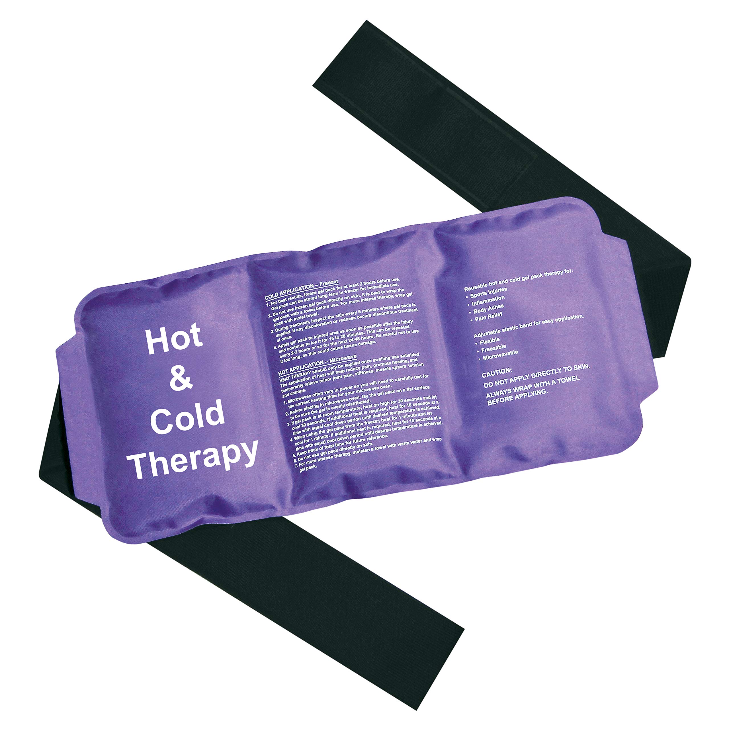 Foxxgel Hot and Cold Therapy Reusable Gel Ice Pack for Injuries and