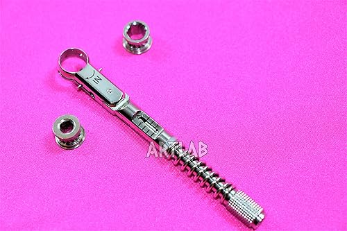 Miniatura 6 de ArtLab -Juego de llaves dinamométricas y trinquete de implante dental de primera calidad de 10-50 Ncm para instrumentos dentales (llave de torsión