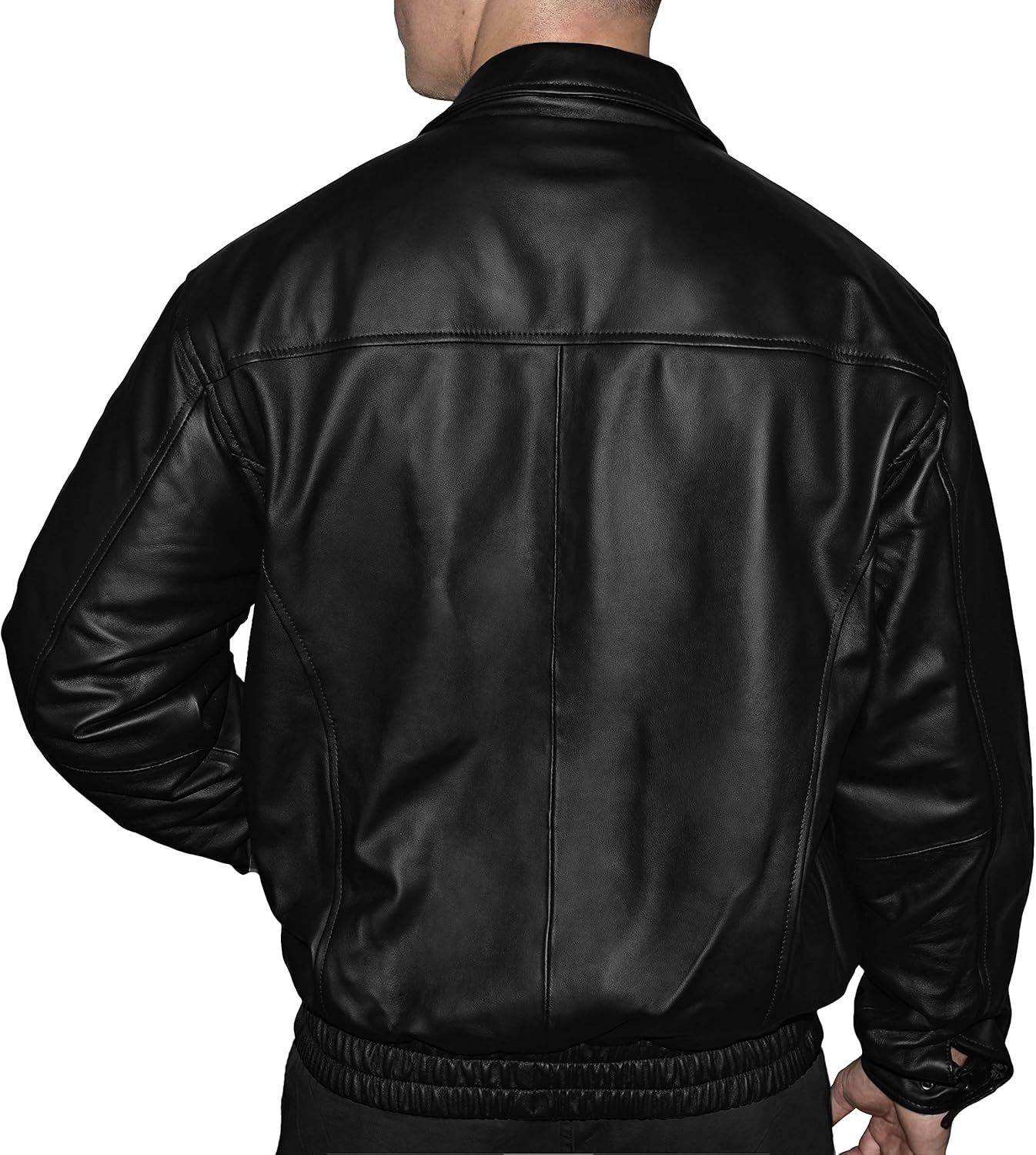 Victory Outfitters Men's Leather Jacket, Polyester Quilted Lining with Zip-Out Liner, Made from Lambskin or Cowskin Leather - Image 2