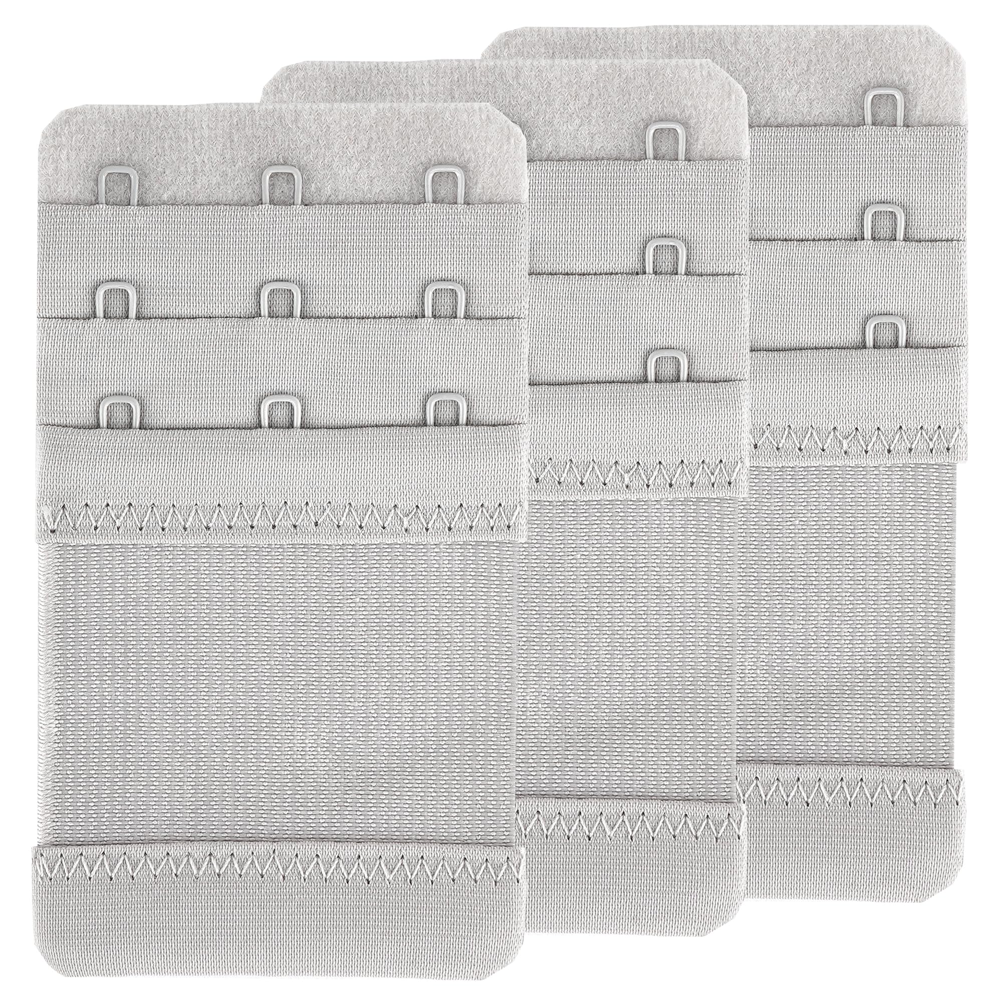 SAMGU Women's Bra Extenders 2 Hook / 3 Hook / 4 Hook / 5 Hook / 6 Hook, Soft Stretchy Back Bra Extension Strap