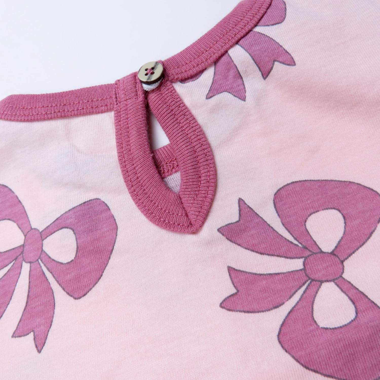 HonestBaby Baby Girls' Long Sleeve Coverall With Chest Ruffle Detail 100% Organic Cotton for Baby Girls