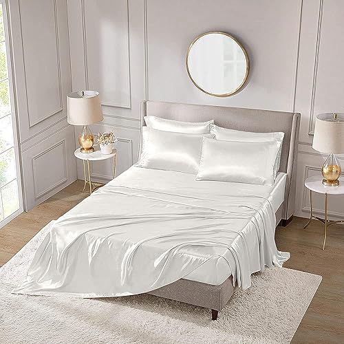 Miniatura 2 de Tencel - Juego de sábanas de 4 piezas, 100% eucalipto lyocell, más suaves que la seda, sábanas refrescantes y transpirables para personas que
