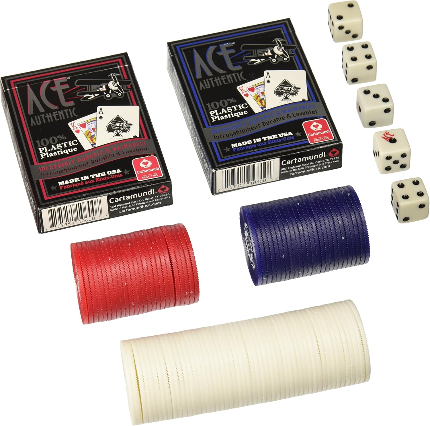 Cartamundi USA ACE Plastic Game Set Card Game