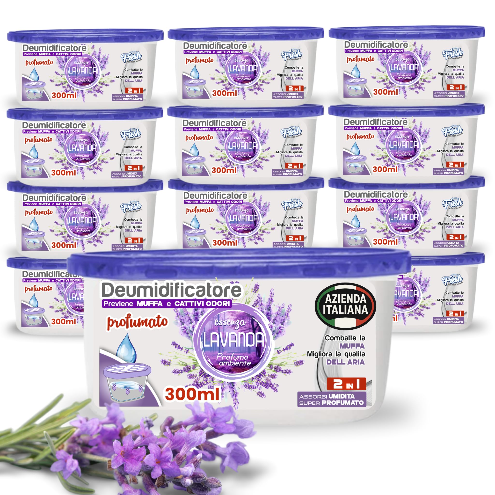 Deumidificatore Sospeso Con Profumo Lavanda - Assorbe Umidità Fino A 500ml - Per Armadi, Cantine, Bagni E Camper - Foto 3