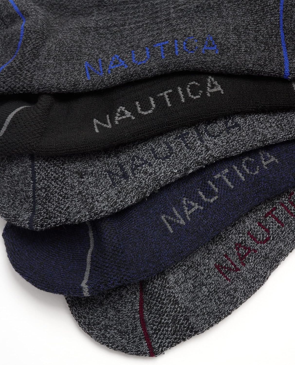 Nautica Men's Quarter Cushioned Athletic Ankle Socks (6-Pack) - Image 5