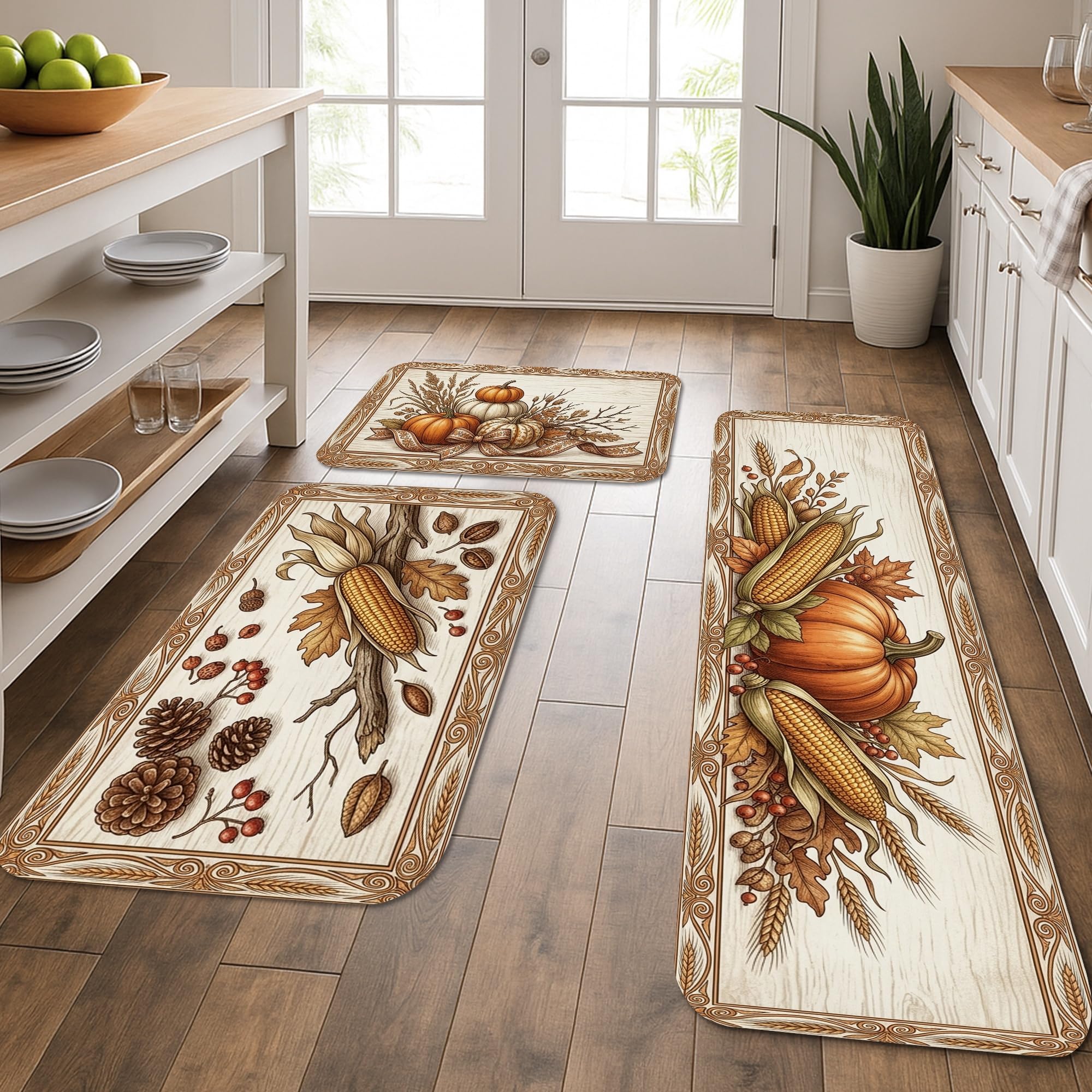 Tapis de cuisine rustiques lavables pour protéger le sol de l'évier et de l'entrée