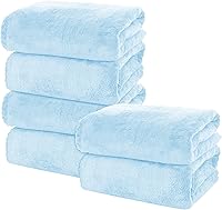 Vista 13 de MOONQUEEN Juego de 2 toallas de baño de alta calidad, secado rápido, toallas de microfibra de terciopelo coral altamente absorbentes, uso multiusos