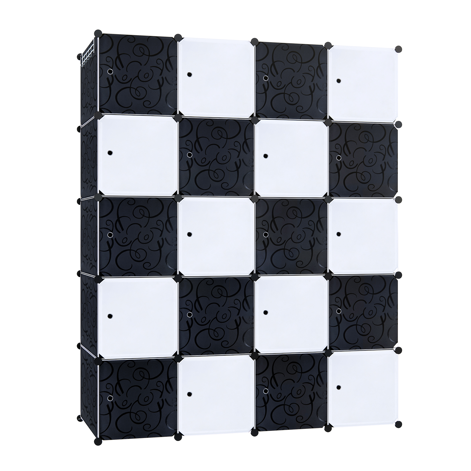 Armoire Rangement Plastique Modulable - Étagères Empilables DIY, Design Minimaliste