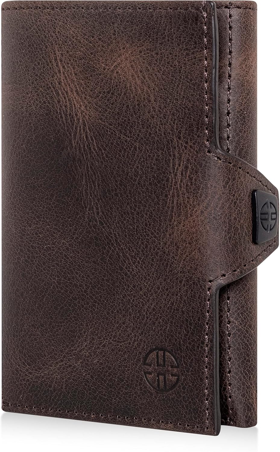 TRUSADOR Toscana Trifold Leather Wallet For Men and Women Card Holder with RFID Protection (Without Coin Pocket, Brown)