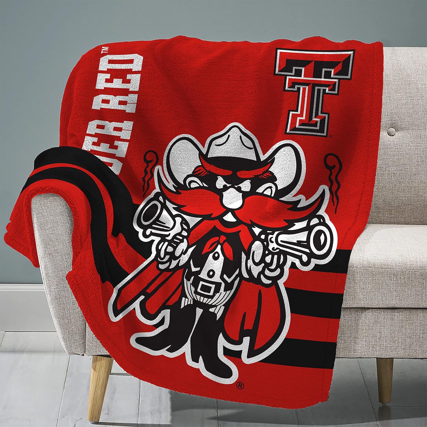 Sleep Squad Texas Tech Red Raiders Raider Red Mascot 60” x