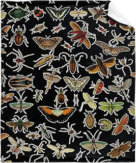caimizogojocrz Bugs Blanket Gift for Boys Girls Teens Fleece Flannel Throw Bed Blankets, Super Soft Fuzzy Cozy Blanket for Beach Travel Picnic Camping Twin Size 60