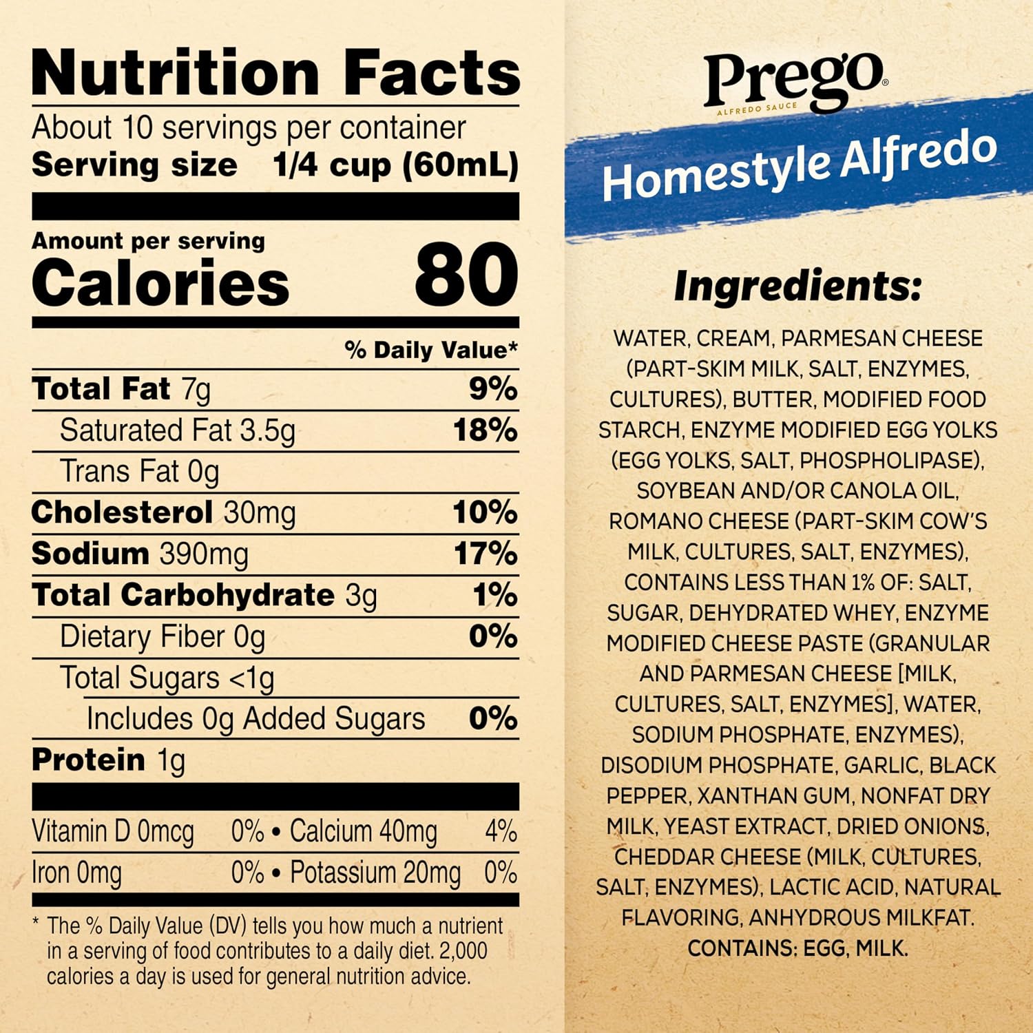 Prego Homestyle Alfredo Pasta Sauce, 22 oz Jar image 2