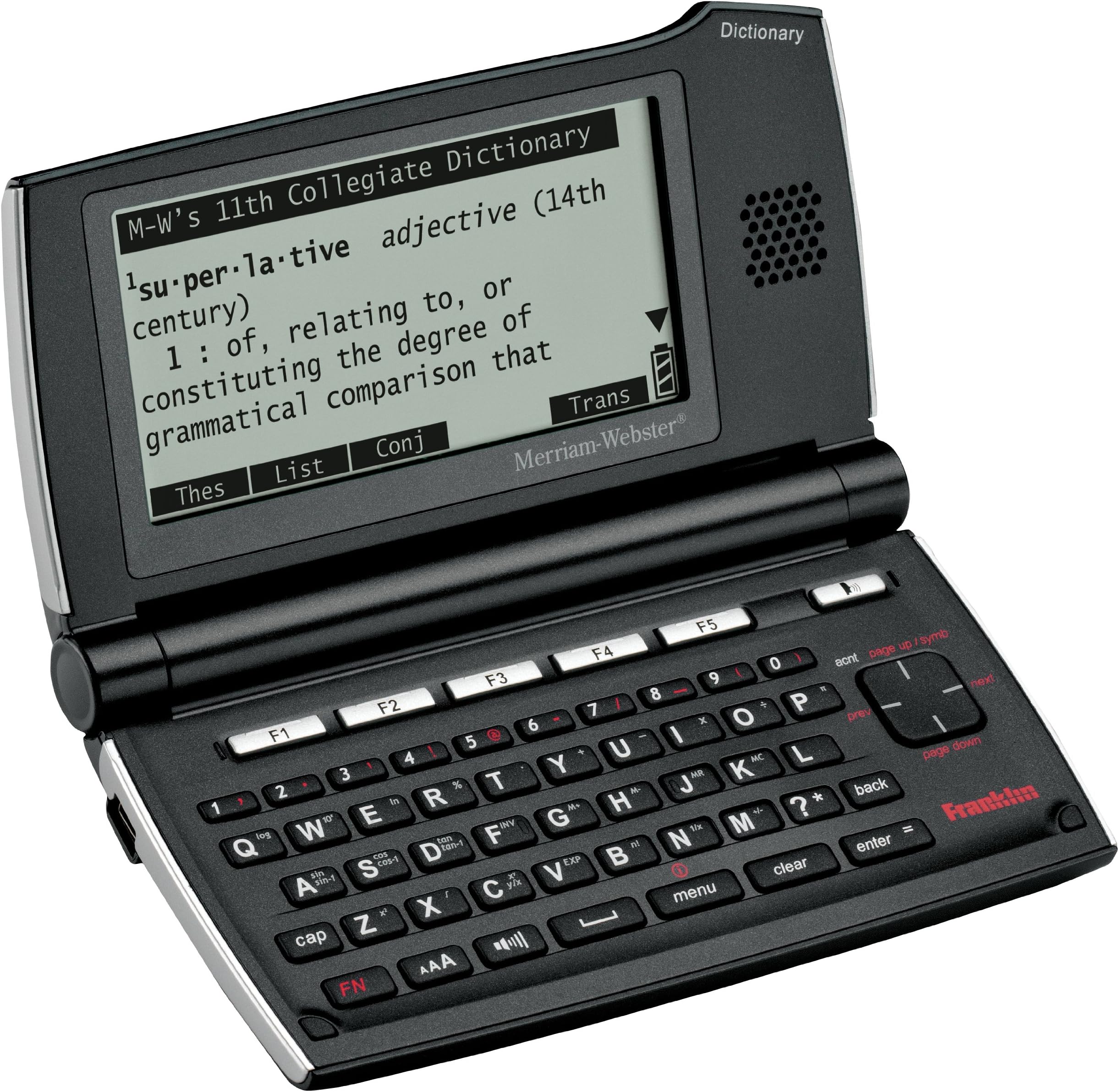Franklin Merriam Webster Speaking Collegiate Dictionary (SCD-2110),Black