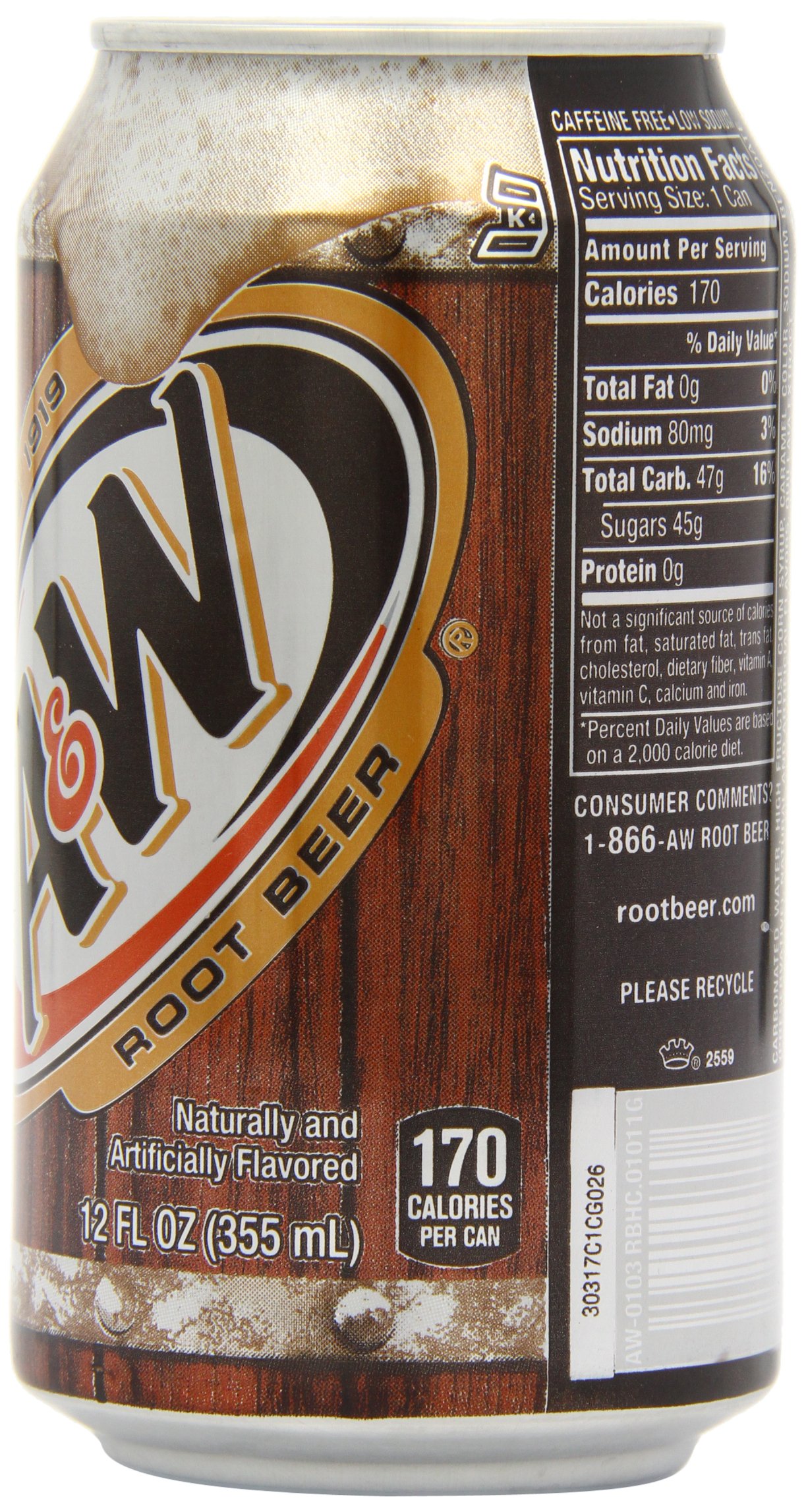 A&W Root Beer 12 fl oz 355 ml (Pack of 3) : Amazon.co.uk: Grocery