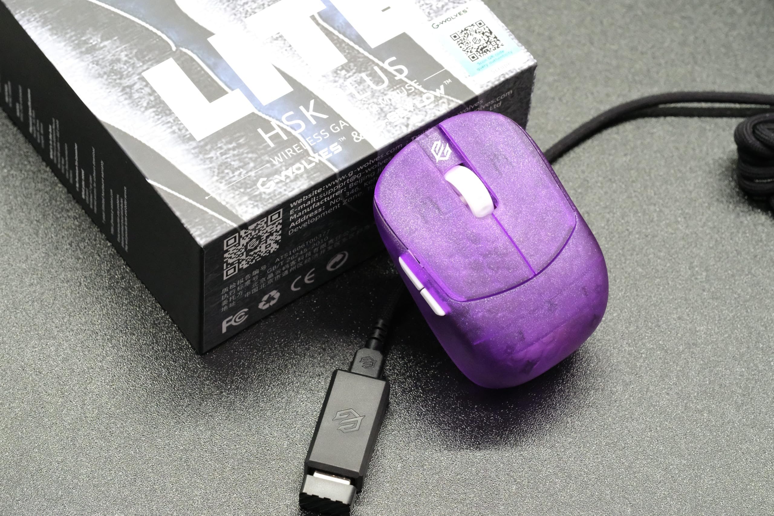 G Wolves HSK Plus Lite ワイヤレスマウス Amazon.com: GWolves HSK Plus Lite Wireless Fingertip Grip Gaming