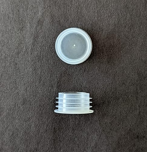 Miniatura 3 de Tapón de plástico de repuesto para saleros y pimenteros, macetas, botellas, tubos, etc. 34 pulgadas (tapa pequeña, 2 piezas), color blanco