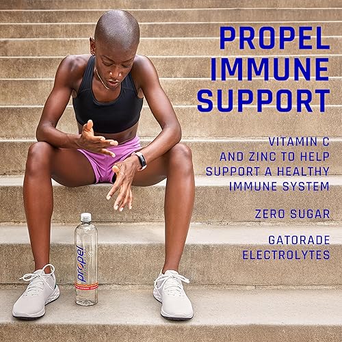 Miniatura 3 de Propel - Bebida de apoyo inmunológico con vitamina C y Zinc, paquete de 3 sabores surtidos, 12 botellas de 16.9 onzas líquidas