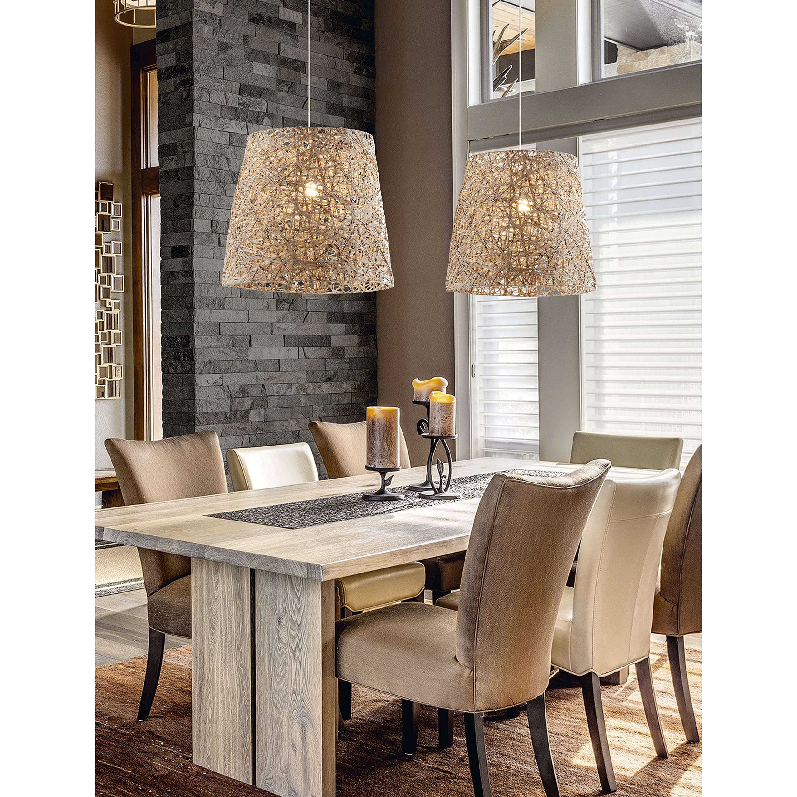 EXO LIGHTING Hängeleuchte SELMA – Industriell & Stylisch Für Decke (60 Cm, Silber)