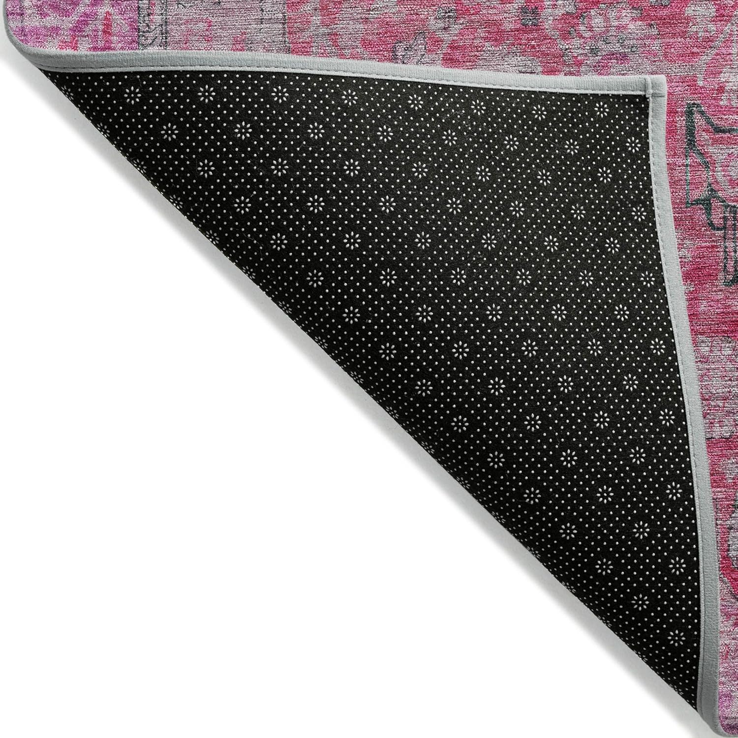 Addison Rugs Chantille ACN1651 Pink 1'8" x 2'6" Indoor/Outdoor, Machine Washable, Easy Clean, Non Shedding, Bedroom, Living Room, Dining Room, Kitchen, Patio Rug