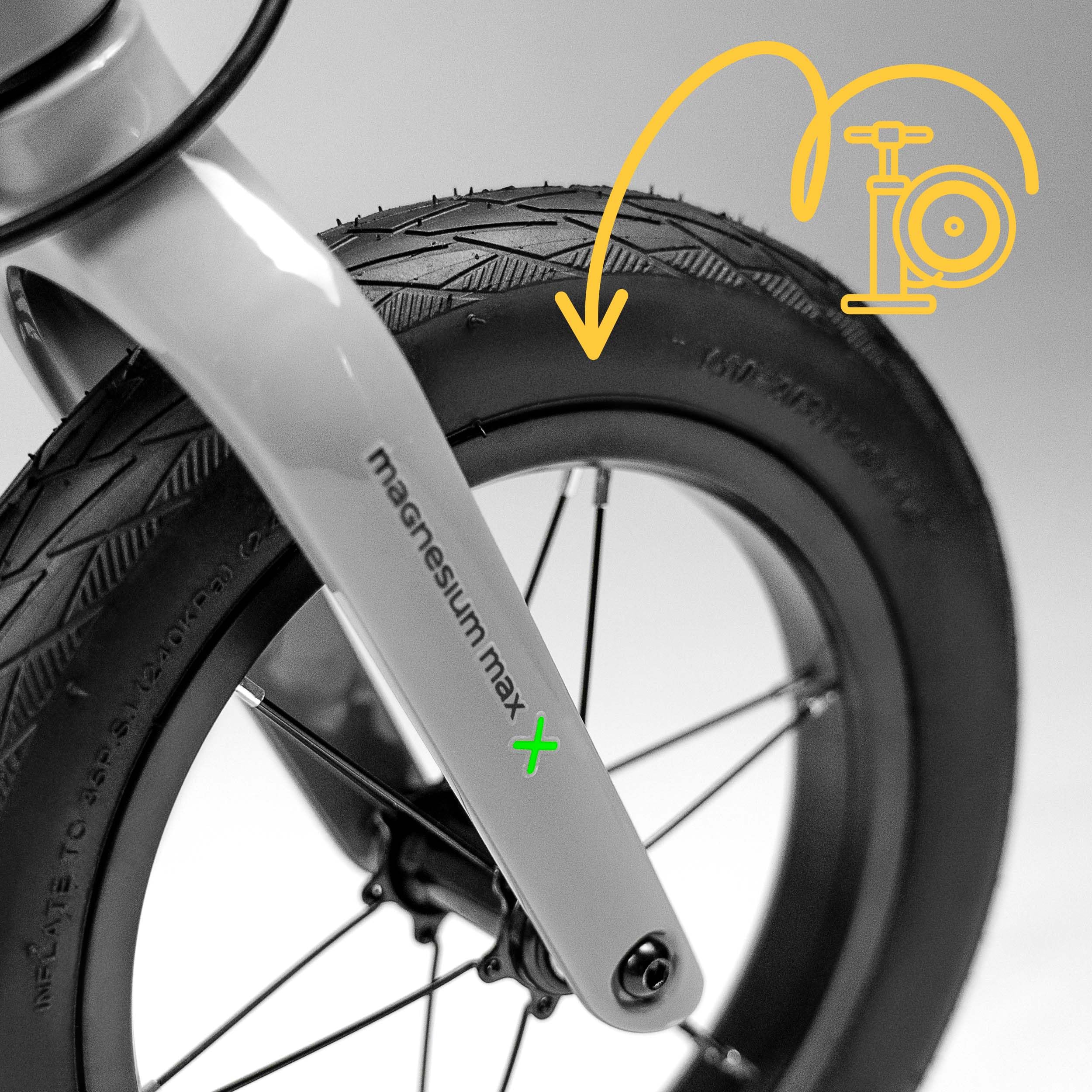 cariboo Bicicleta sin Pedales para Niños Desde 2 años - Ultraligera 3,6 kg - Sillín y Manillar Ajustables - Cuadro de Magnesio, Freno V-Brake - Carga hasta 30 kg - Magnesium MAX